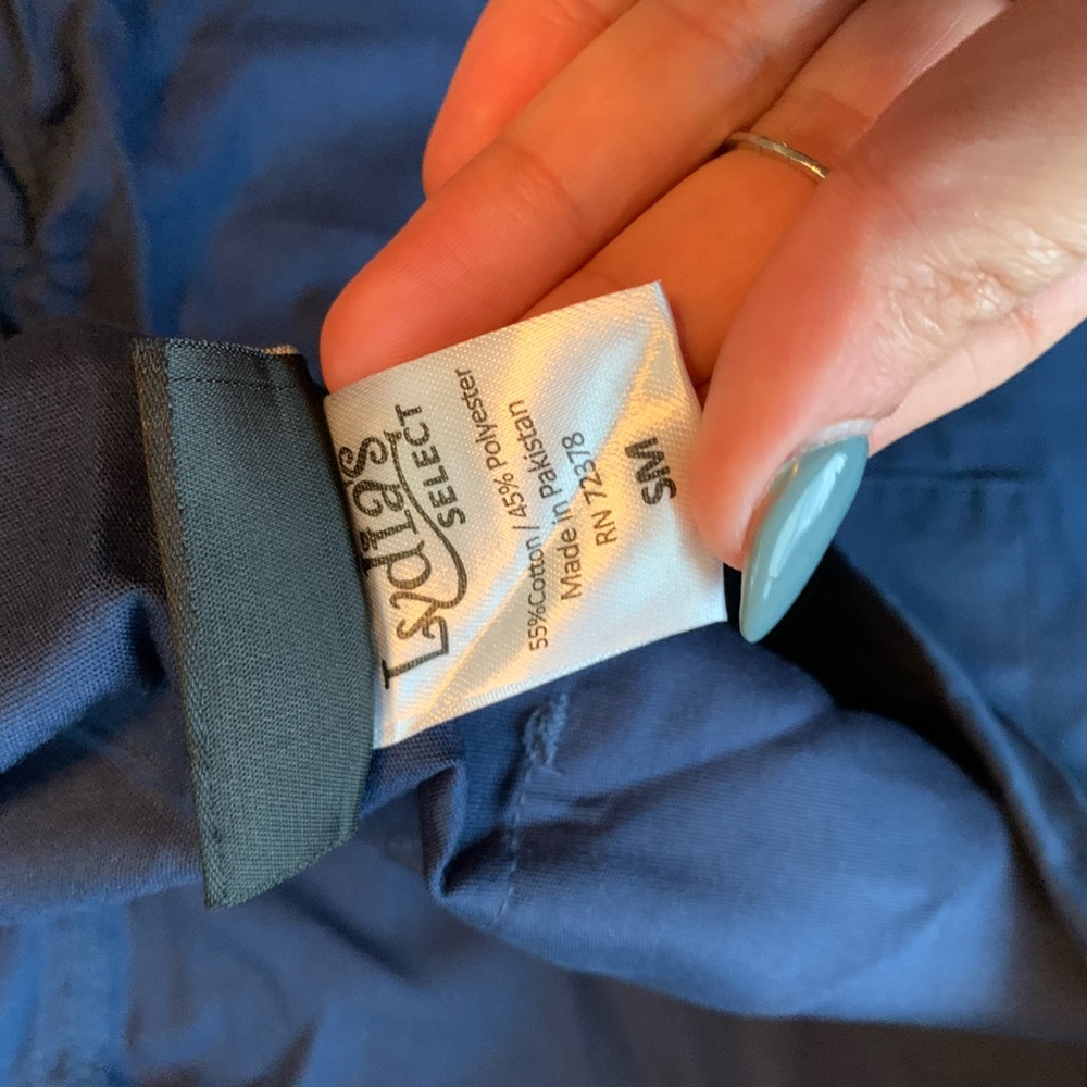 3 SET NAVY BLUE SCRUB PANT S Fit like M - Picture 3 of 3